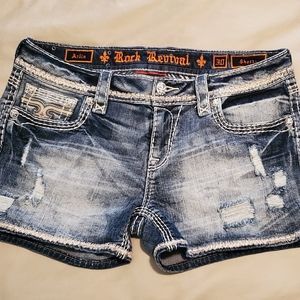 Rock Revival Arlia Denim Shorts, Size 30